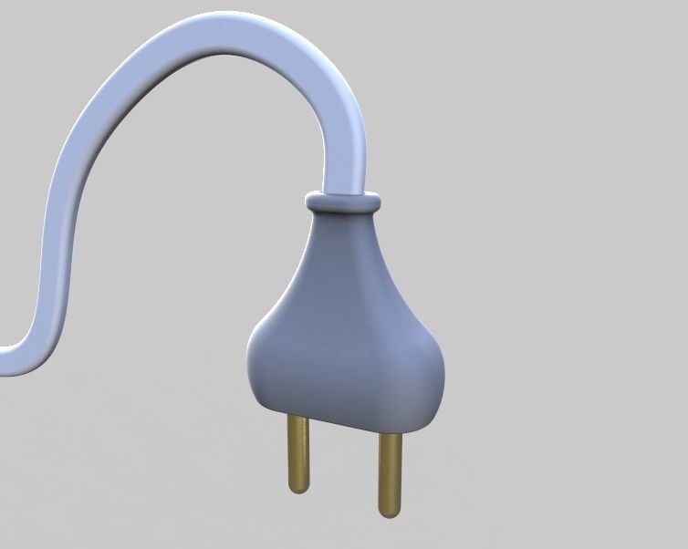 AC Power Plug 3D print model_25