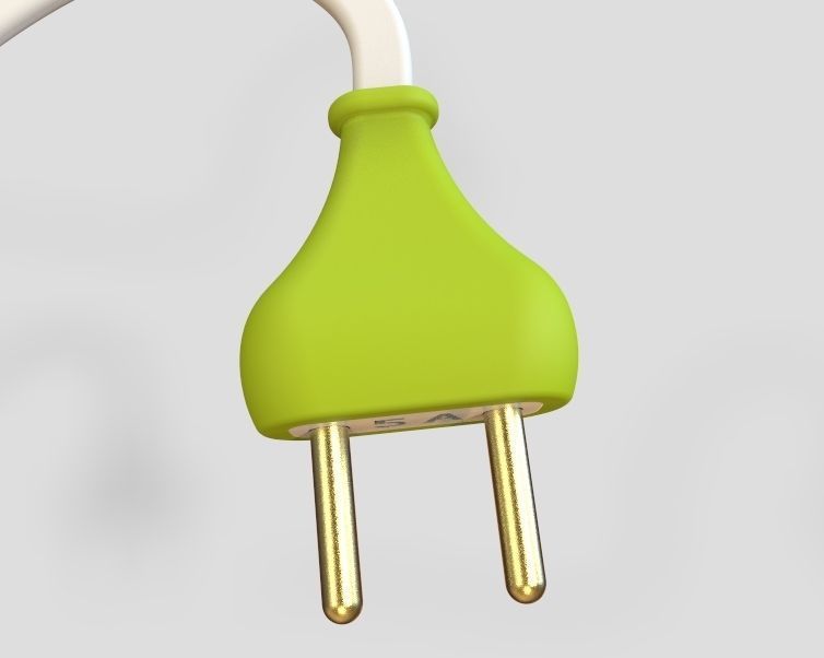 AC Power Plug 3D print model_7