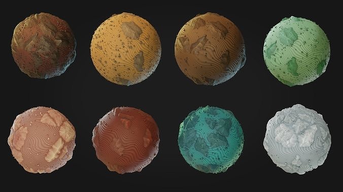 Procedural Stylized Desert Ground 4k and sbsar Texture