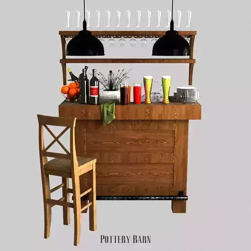 Pottery barn Rustic Ultimate Bar  Small