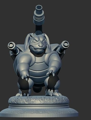 Blastois with cannons 3D print model