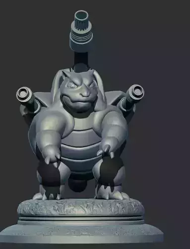 Blastois with cannons 3D print model
