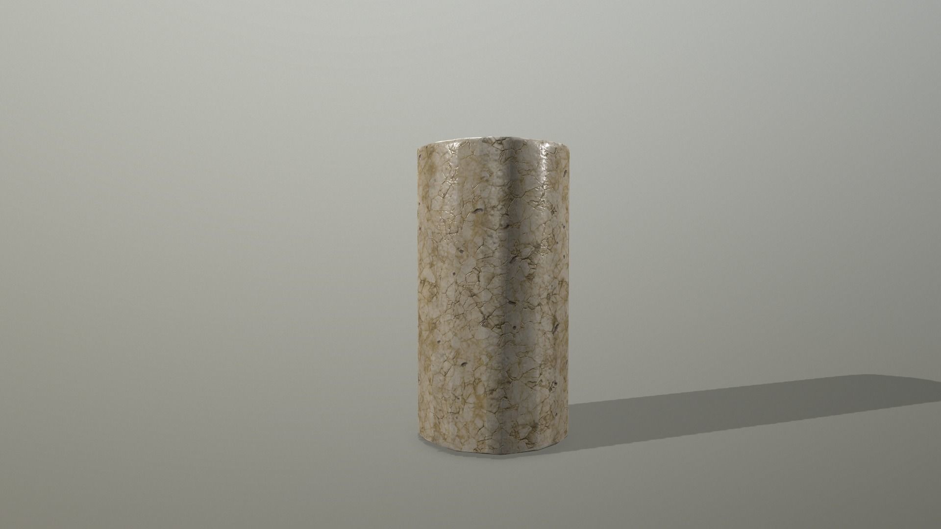 Altar Set stone wall Low-poly 3D model_11