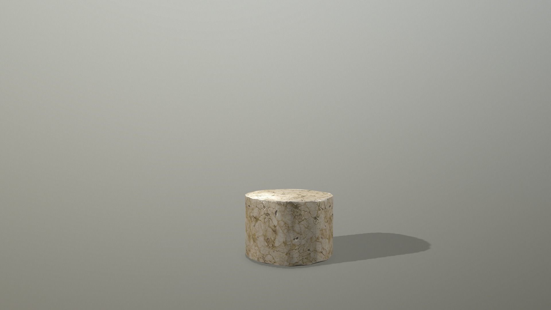 Altar Set stone wall Low-poly 3D model_12