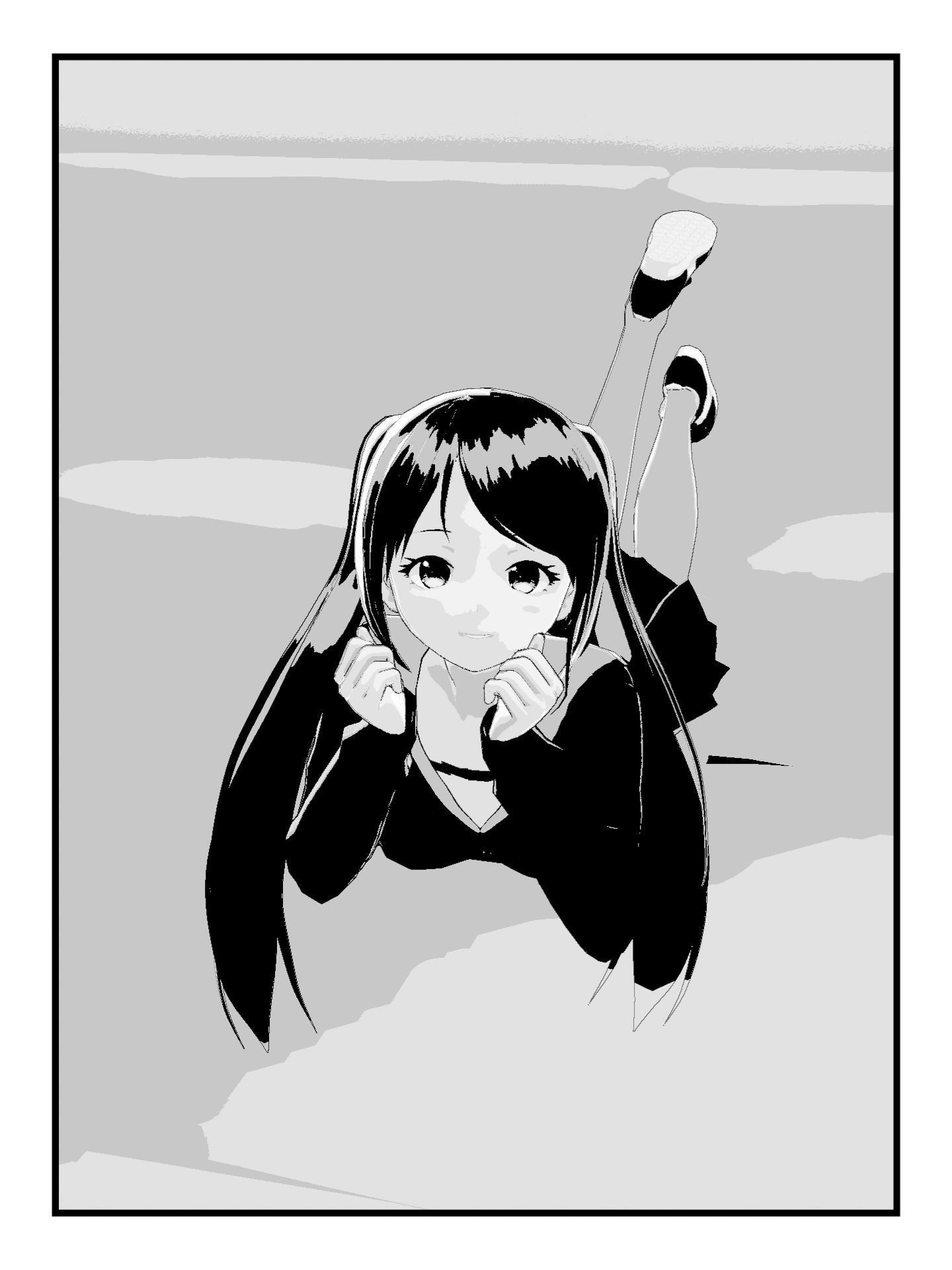 Anime Girl 3D model_5