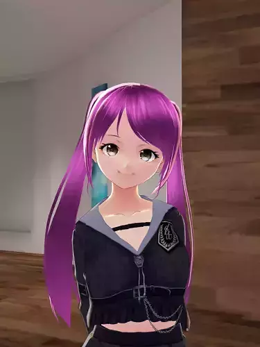 Anime Girl 3D model