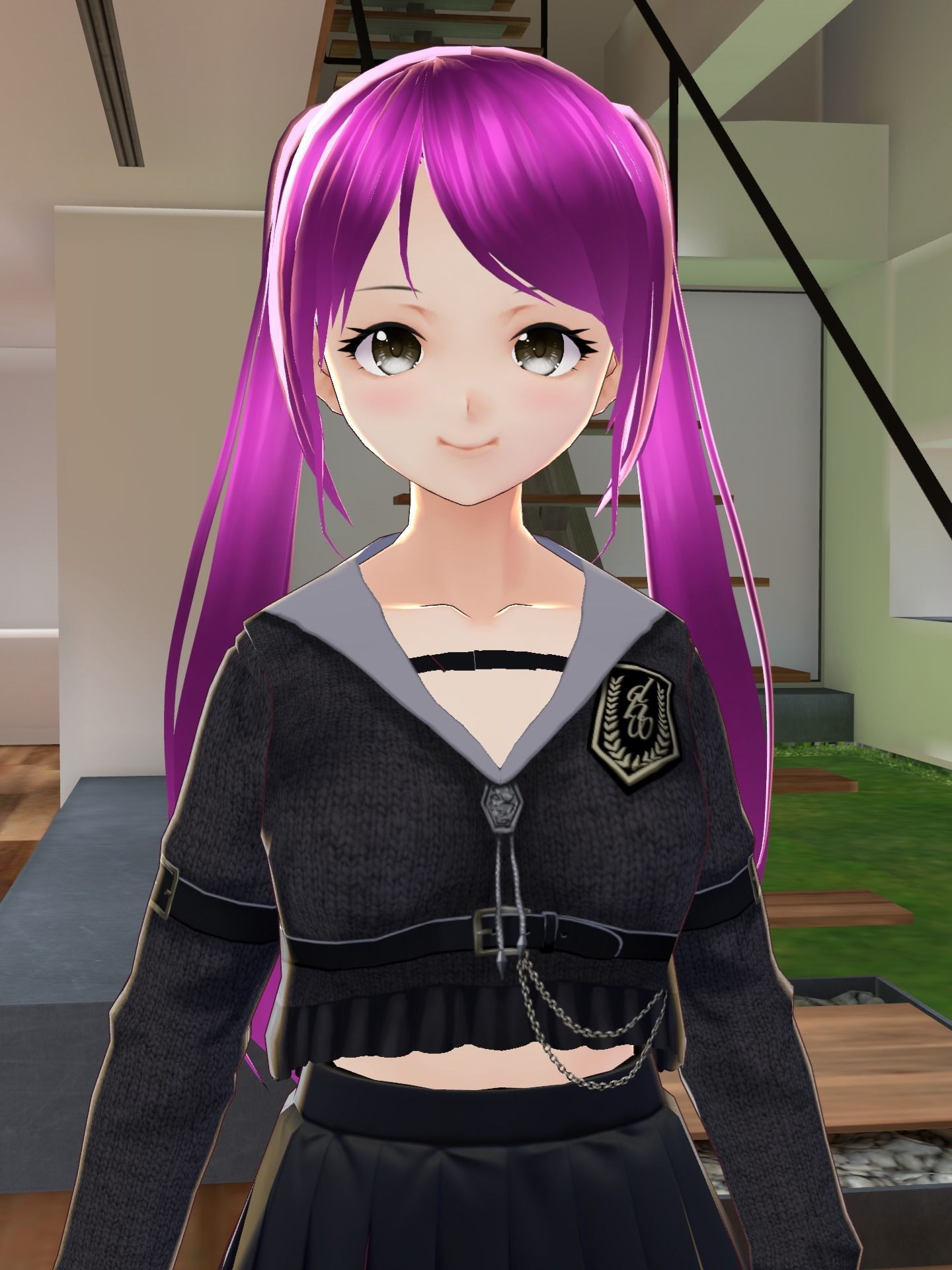 Anime Girl 3D model_1