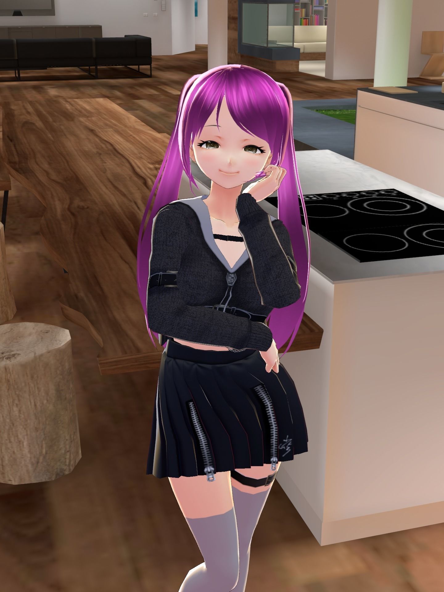 Anime Girl 3D model_3