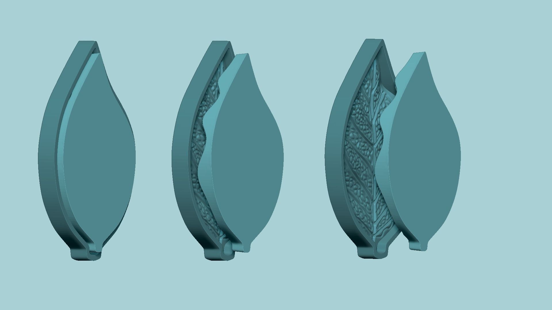 Hydrangea Leaf - Molding Arrangement EVA Foam Craft 3D print model_3