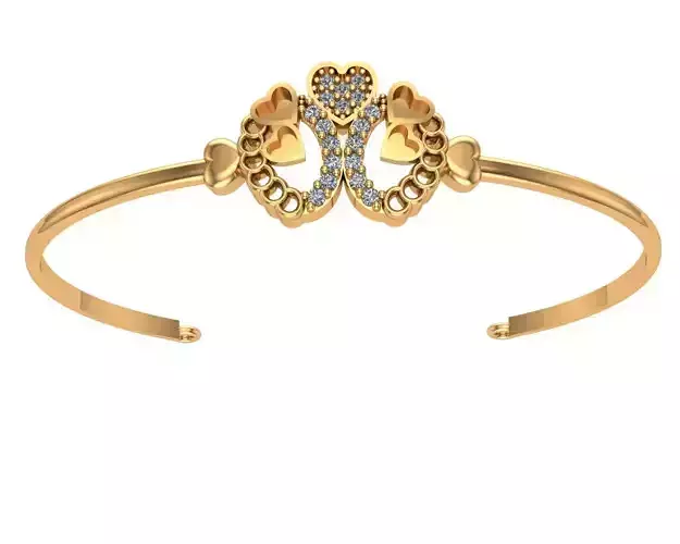 bracalets40 bangle with diamonds gold