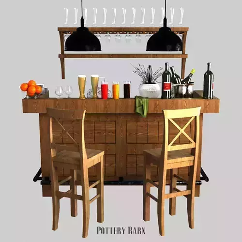 Pottery barn Rustic Ultimate Bar  Large