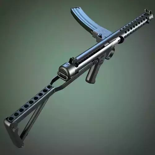 Sterling submachine gun 3D model