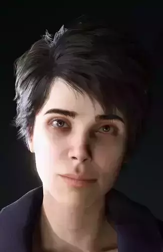 Realistic Female Rigged  3D model