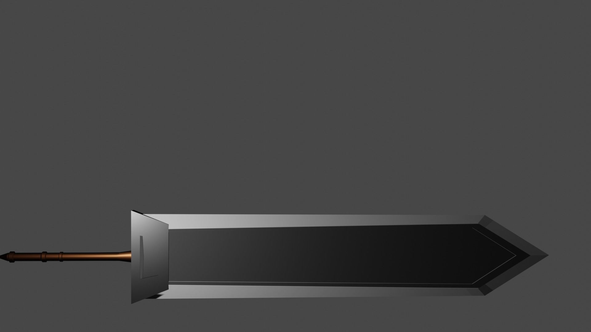 Great Sword 2 Free low-poly 3D model_1