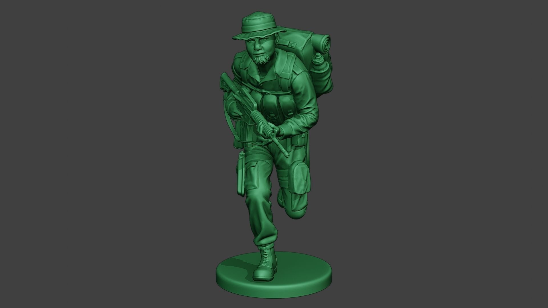 Modern Jungle Soldier Run MJS1 3D print model_11
