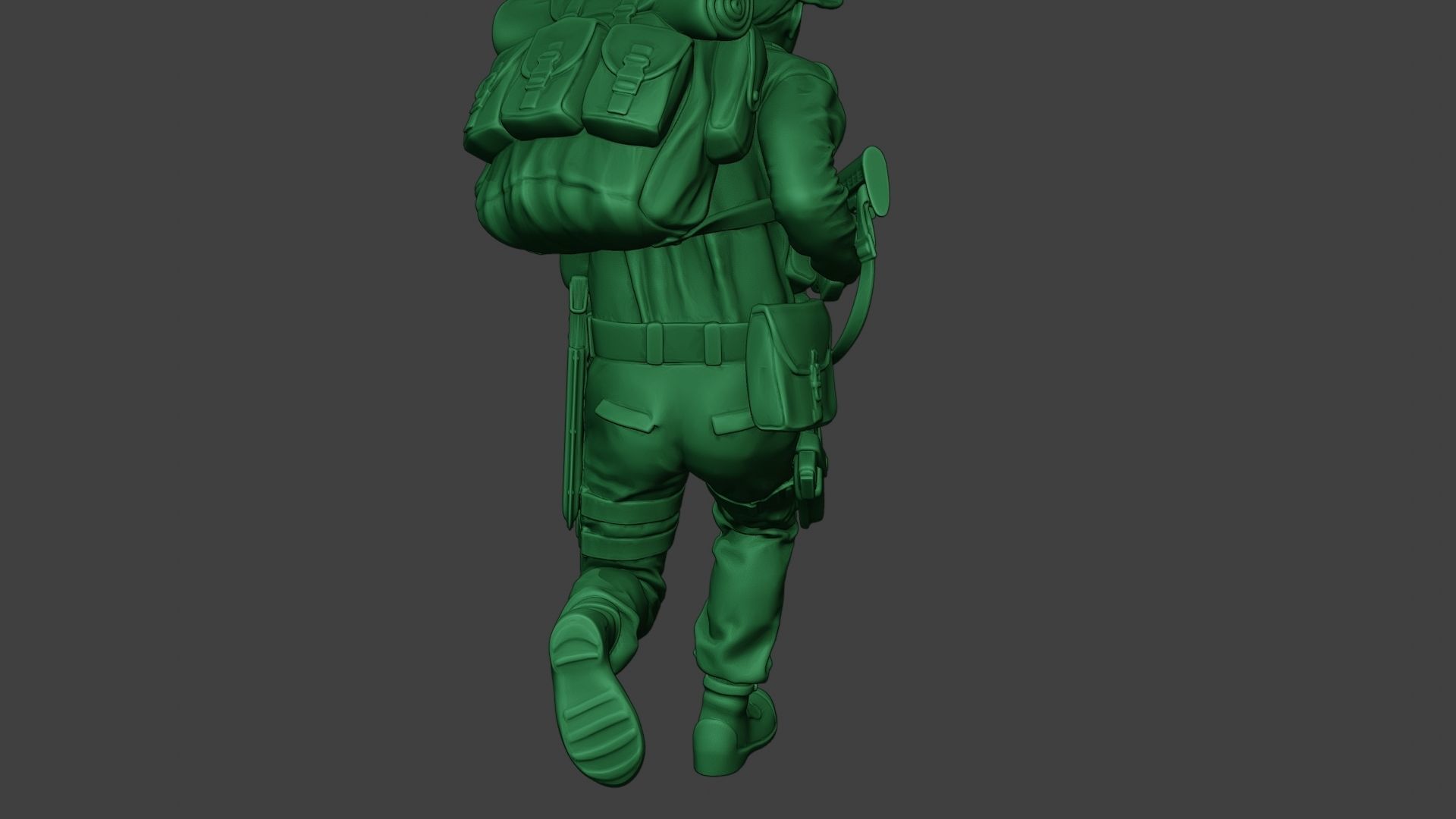 Modern Jungle Soldier Run MJS1 3D print model_25