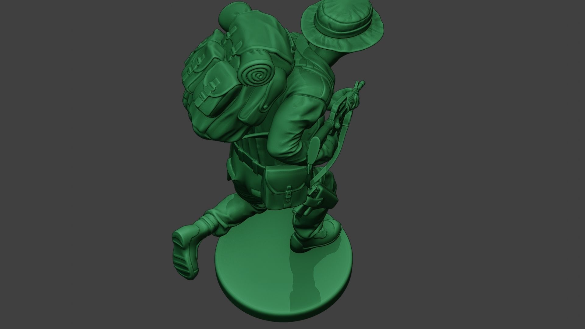 Modern Jungle Soldier Run MJS1 3D print model_22