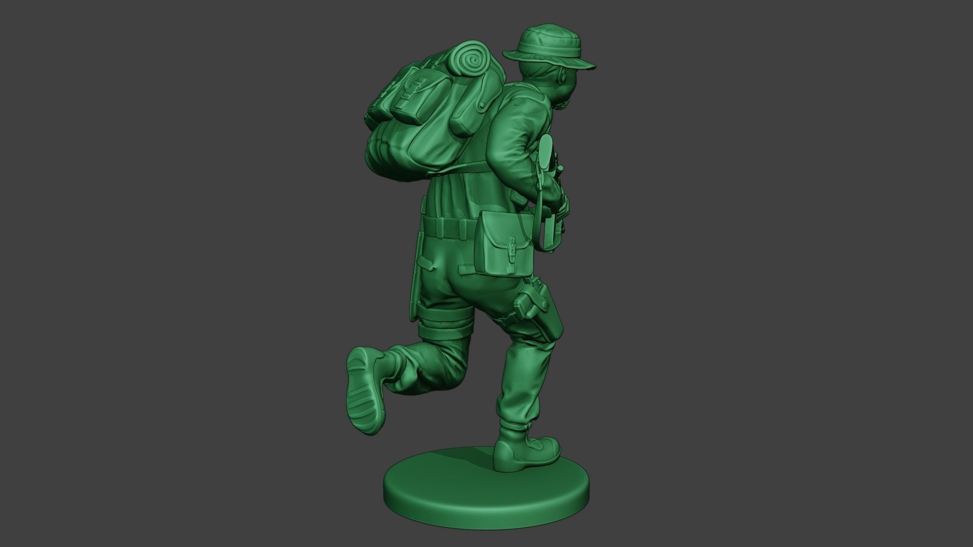 Modern Jungle Soldier Run MJS1 3D print model_7