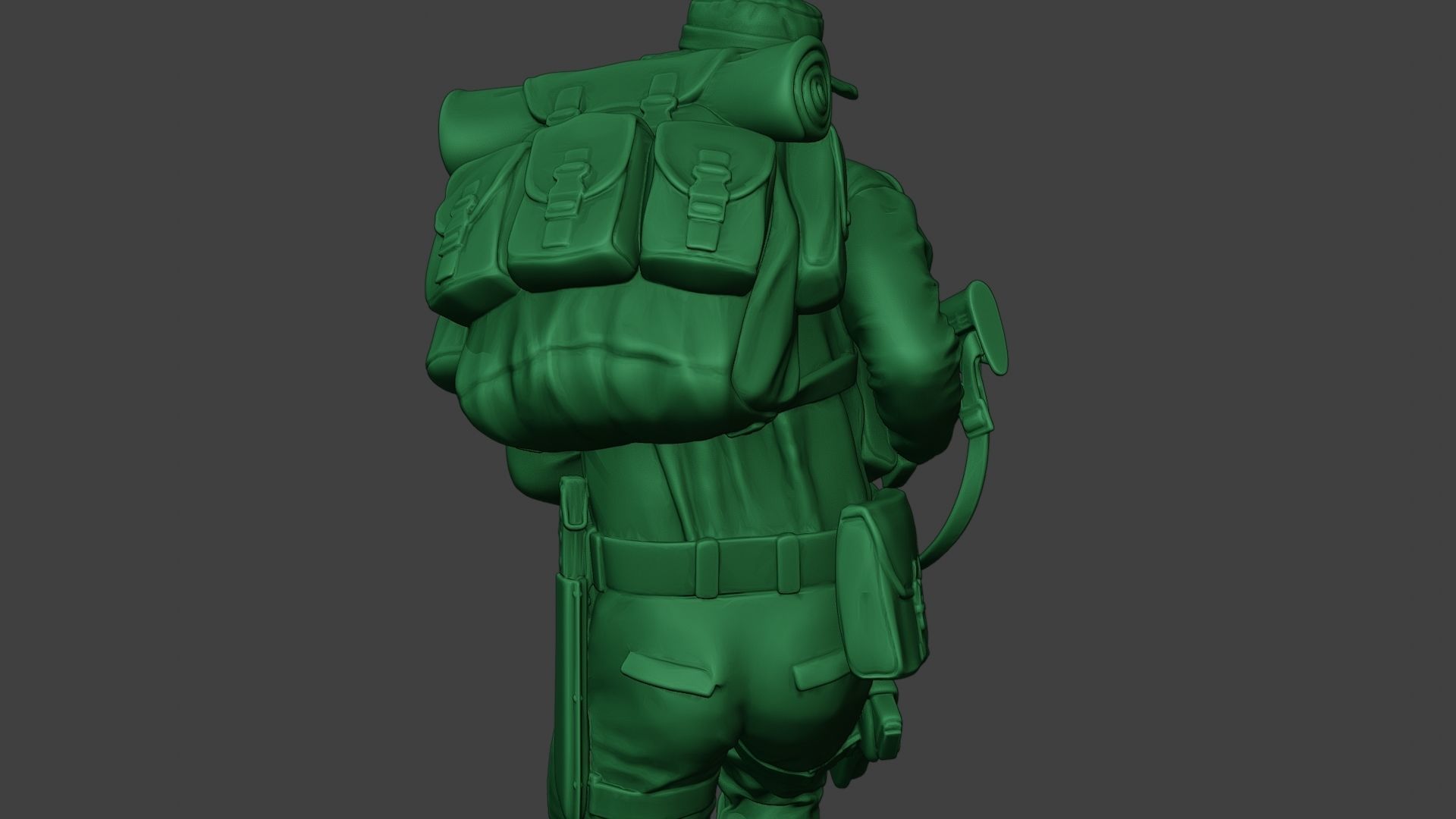 Modern Jungle Soldier Run MJS1 3D print model_21