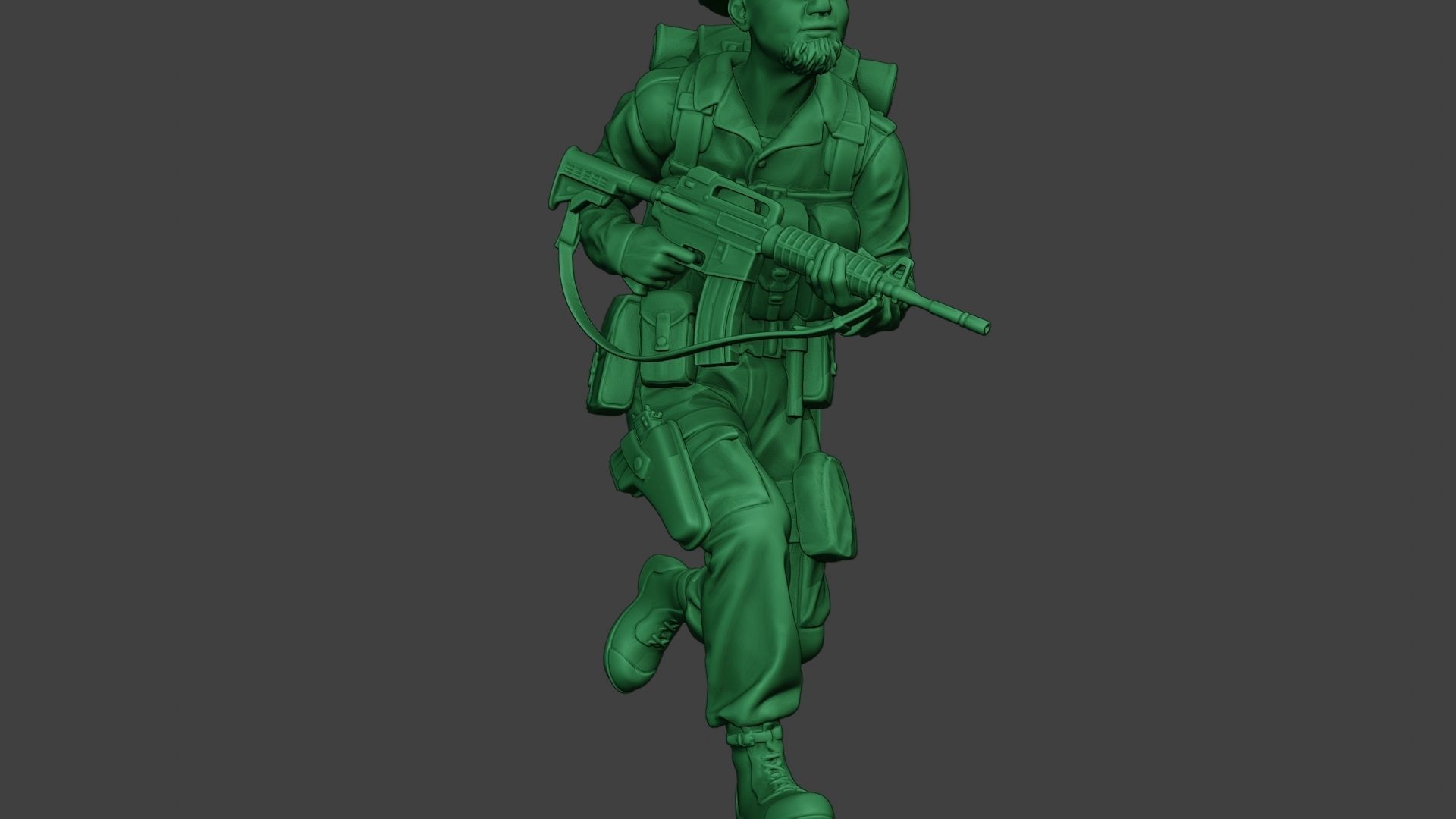 Modern Jungle Soldier Run MJS1 3D print model_13