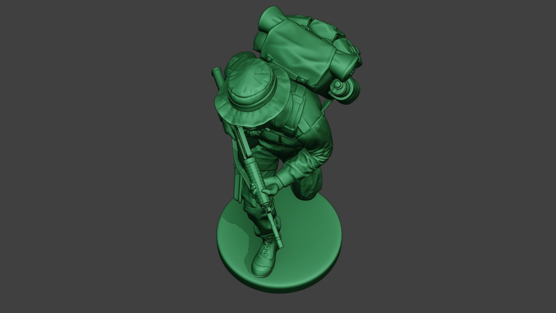Modern Jungle Soldier Run MJS1 3D print model_14