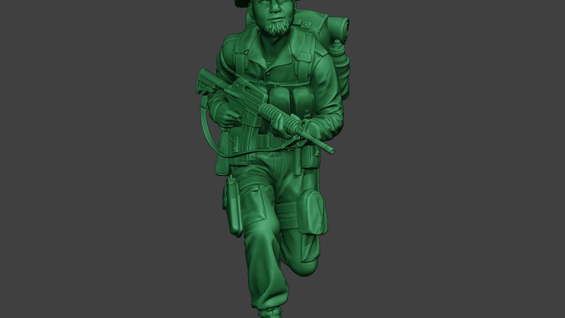 Modern Jungle Soldier Run MJS1 3D print model_28