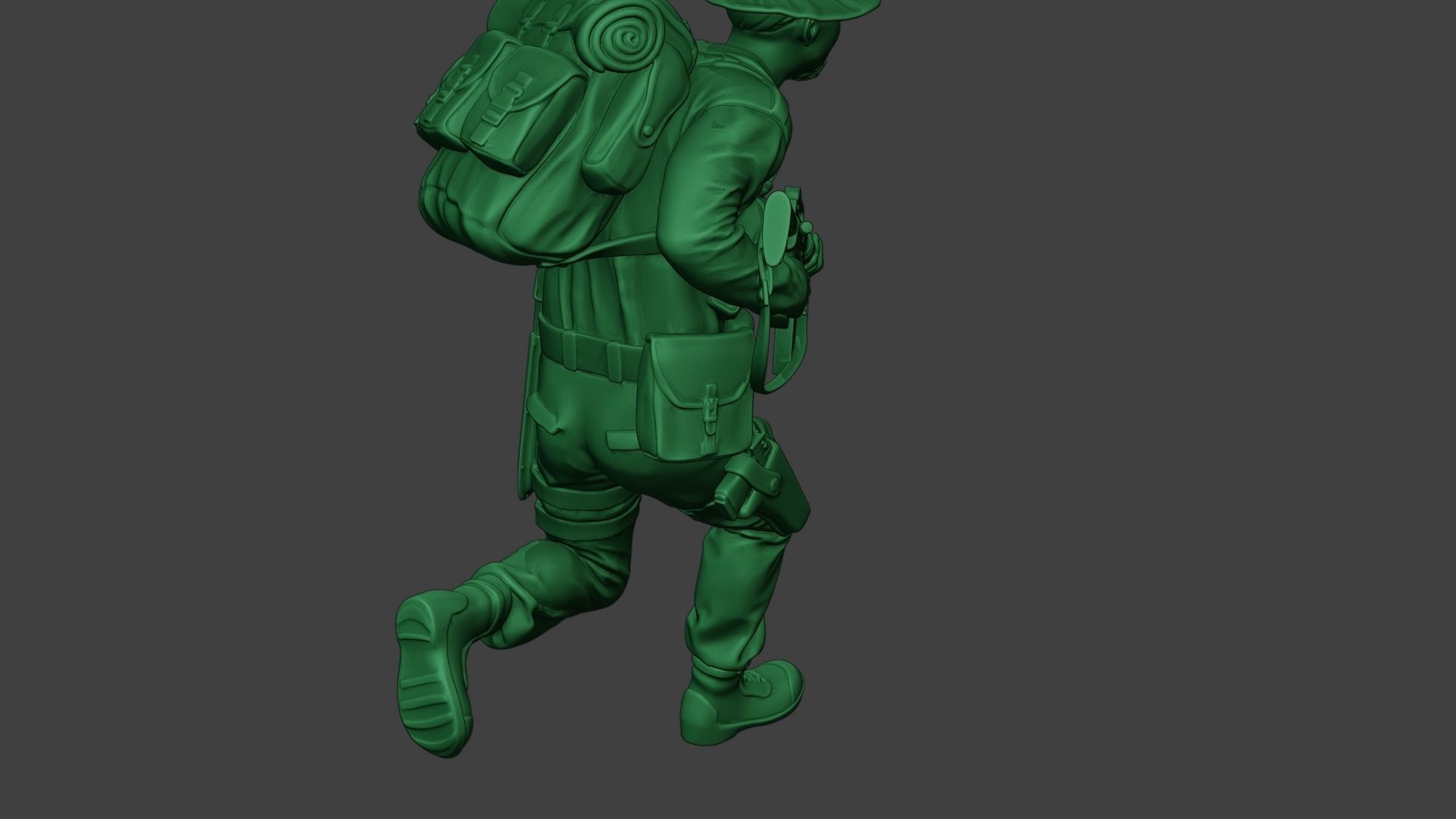 Modern Jungle Soldier Run MJS1 3D print model_24