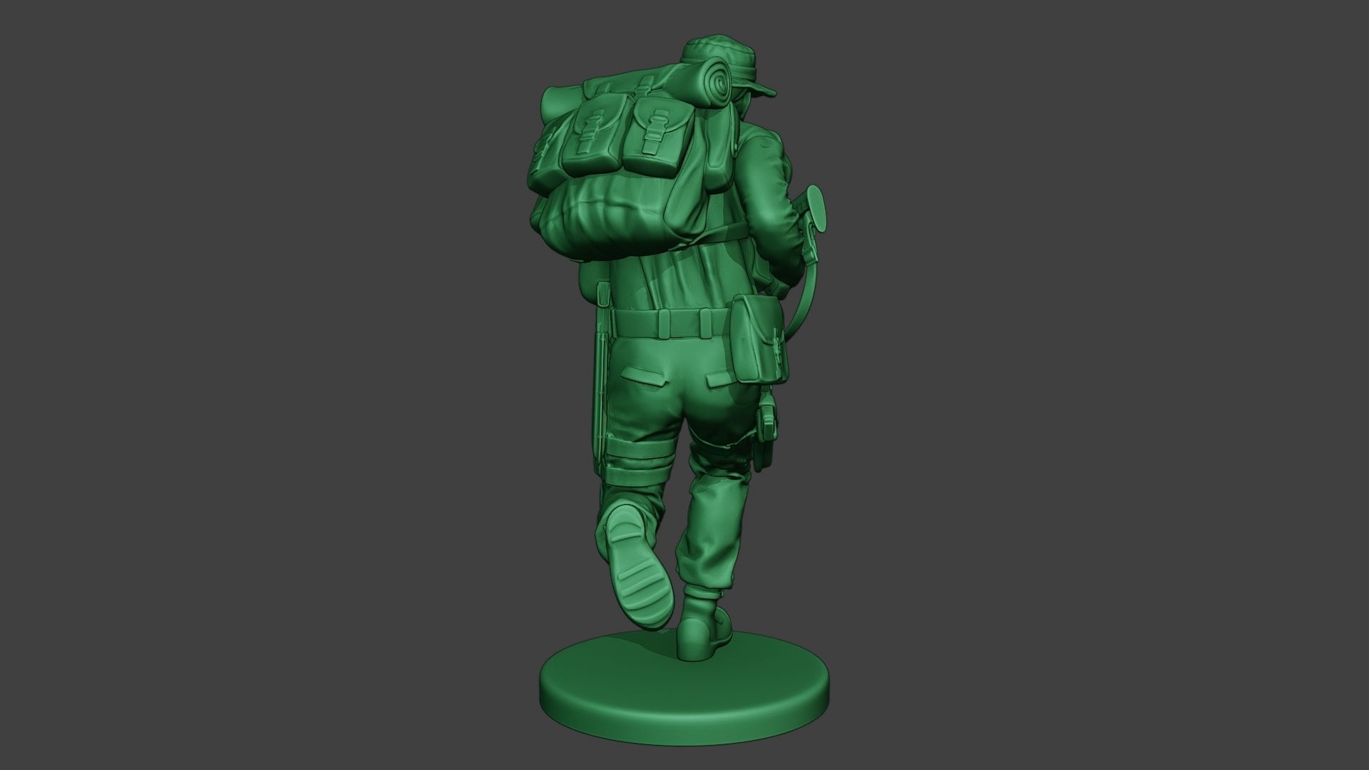 Modern Jungle Soldier Run MJS1 3D print model_6
