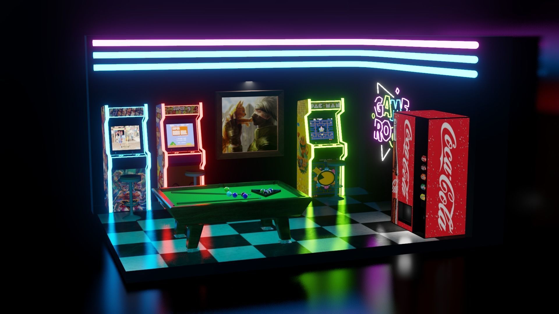 Arcade - Game Room 3D model_3