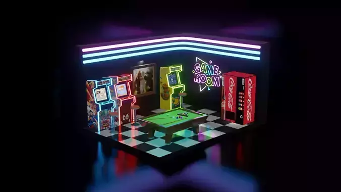 Arcade - Game Room 3D model