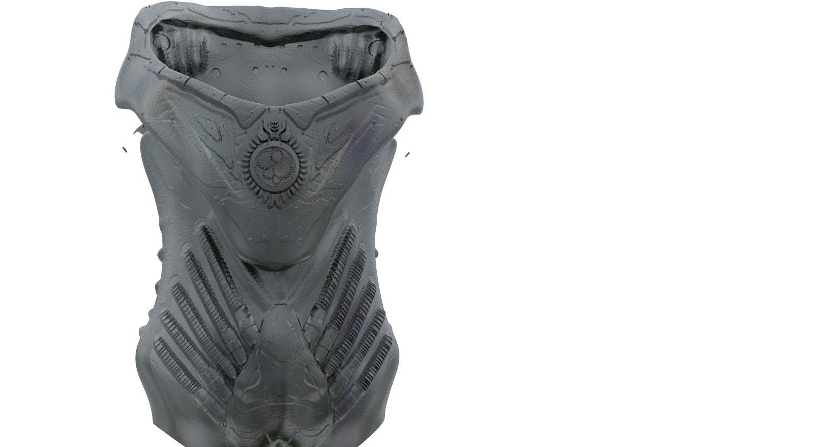 Space suit Equipment armour 3D model_2