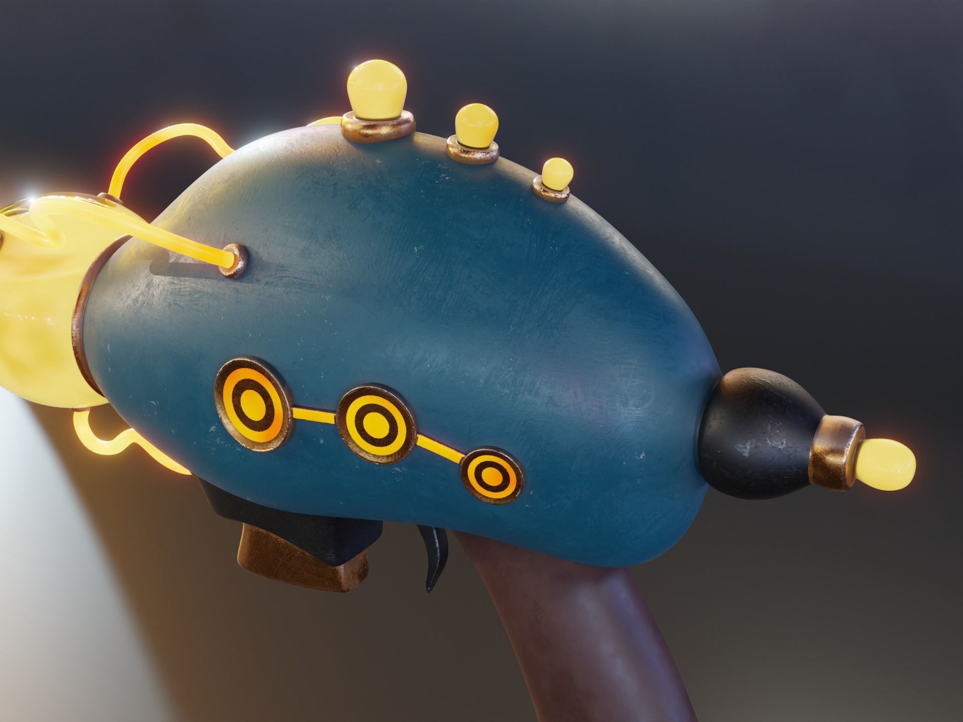 Sci-Fi Pistol 3D model_4