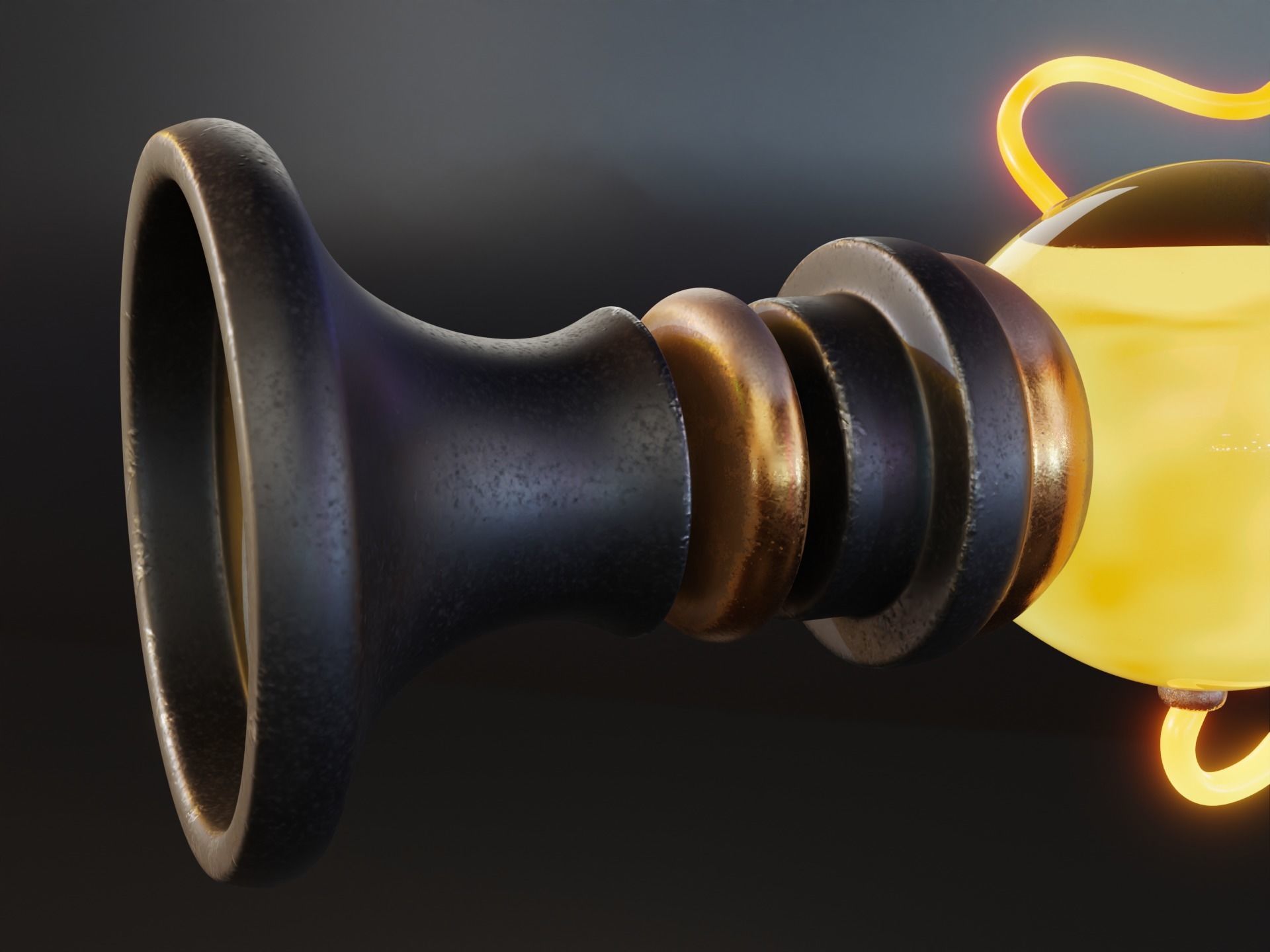 Sci-Fi Pistol 3D model_2