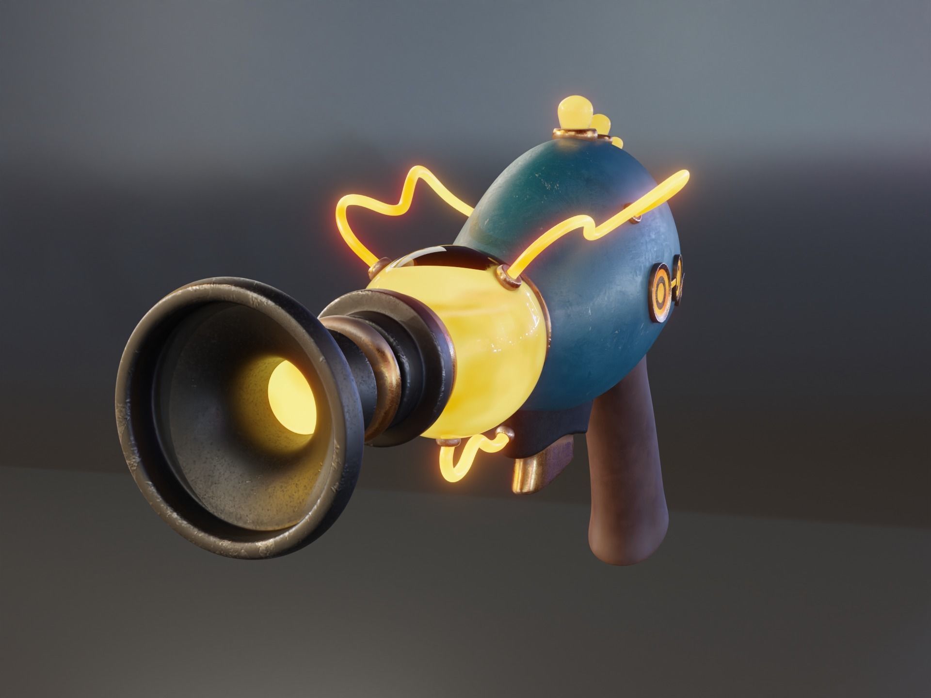 Sci-Fi Pistol 3D model_7