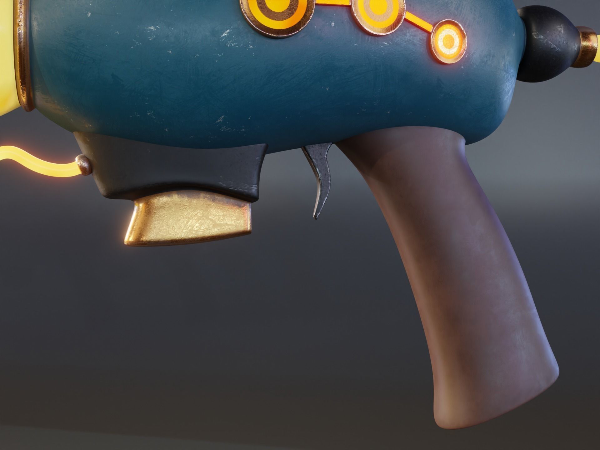 Sci-Fi Pistol 3D model_5