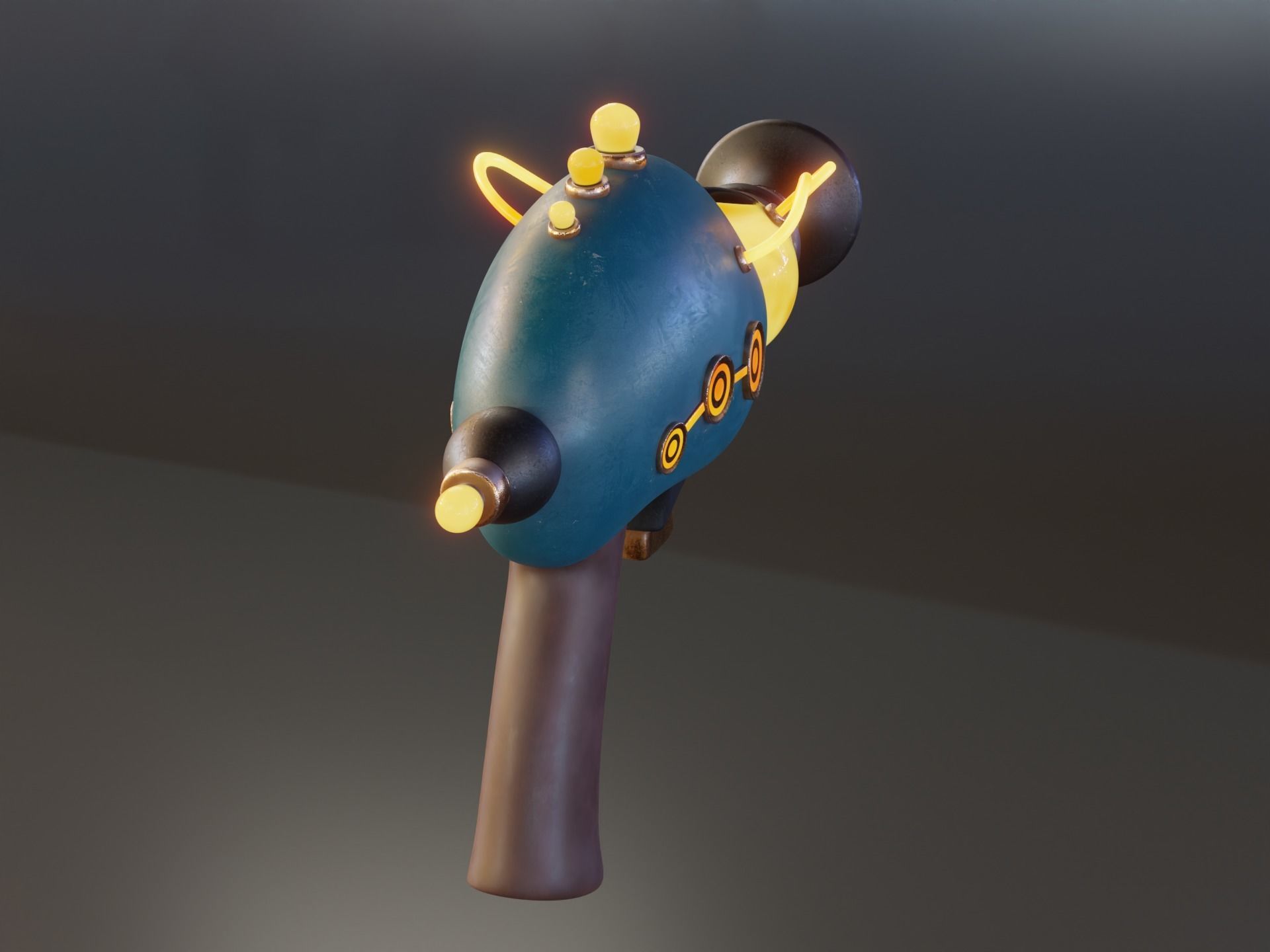 Sci-Fi Pistol 3D model_8