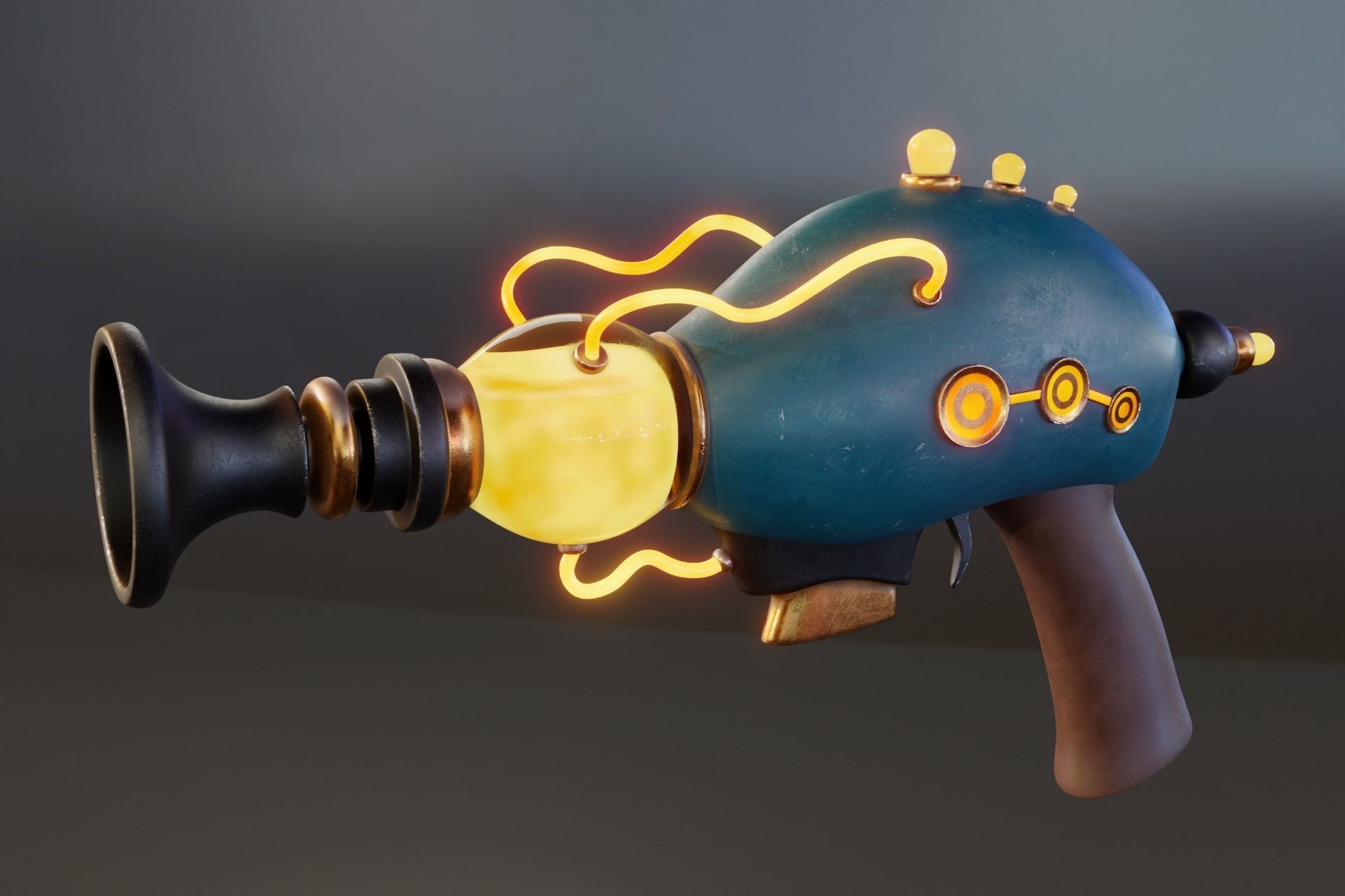 Sci-Fi Pistol 3D model_1