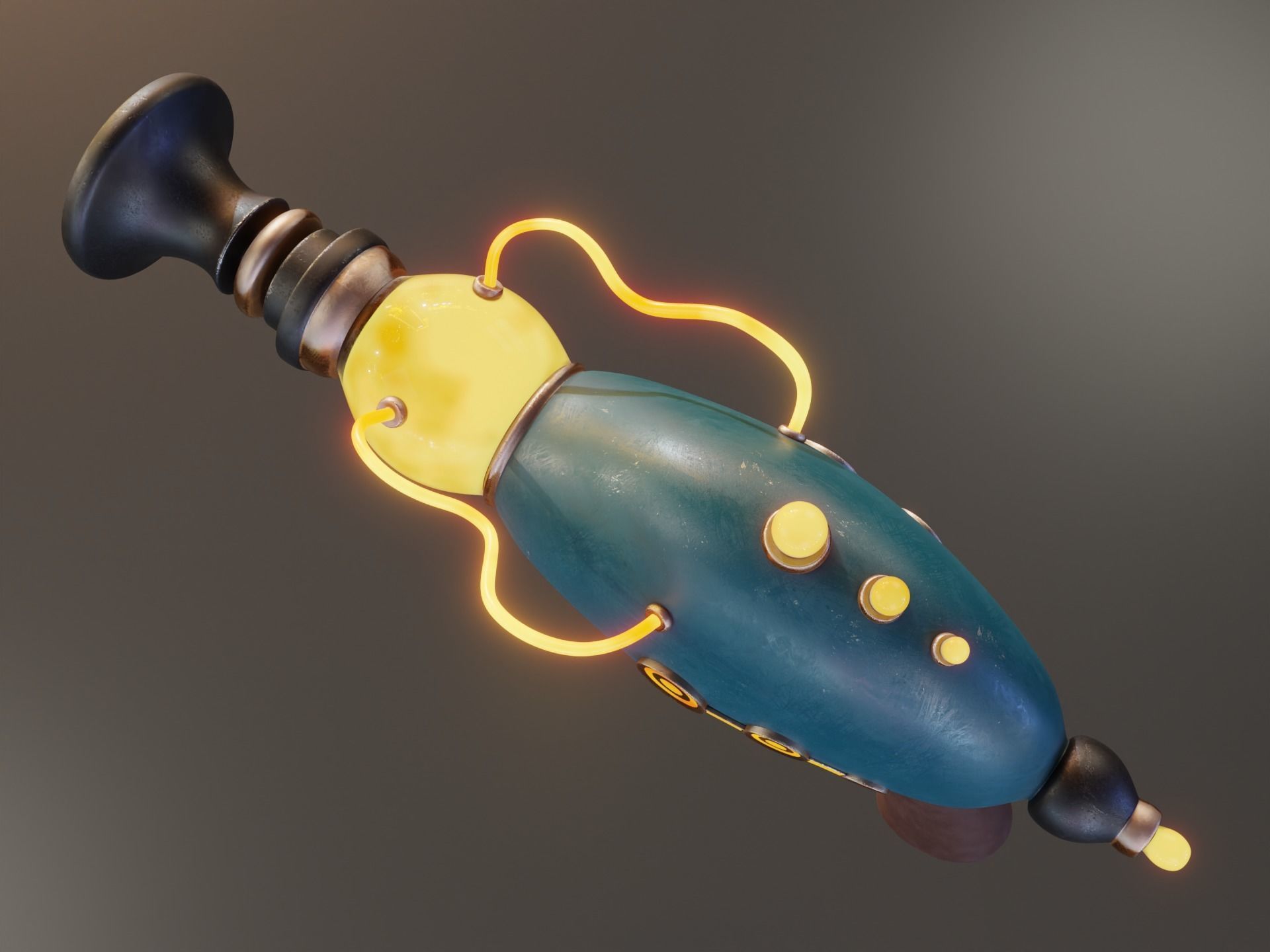 Sci-Fi Pistol 3D model_6