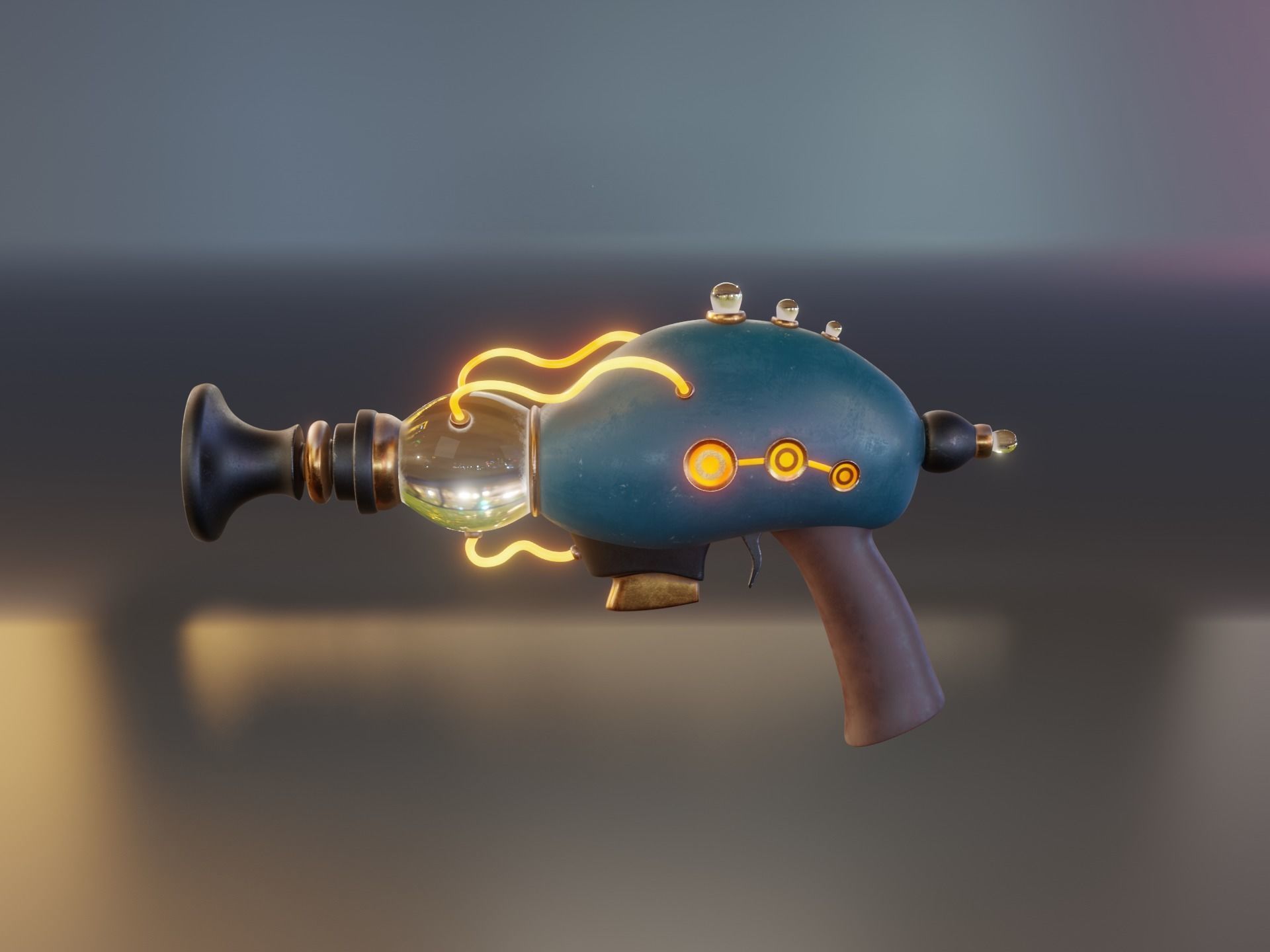 Sci-Fi Pistol 3D model_9