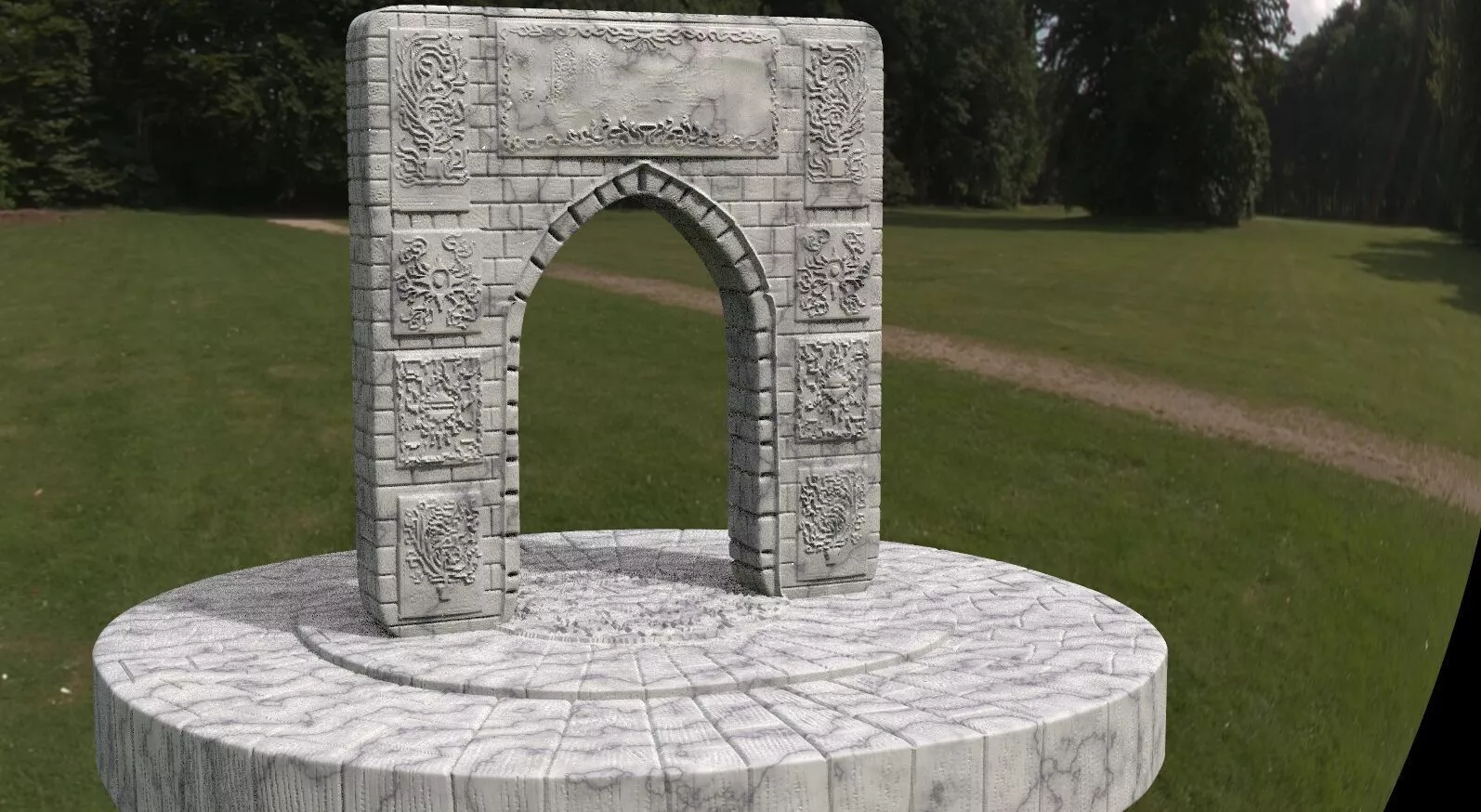 Garden Archway 3D model