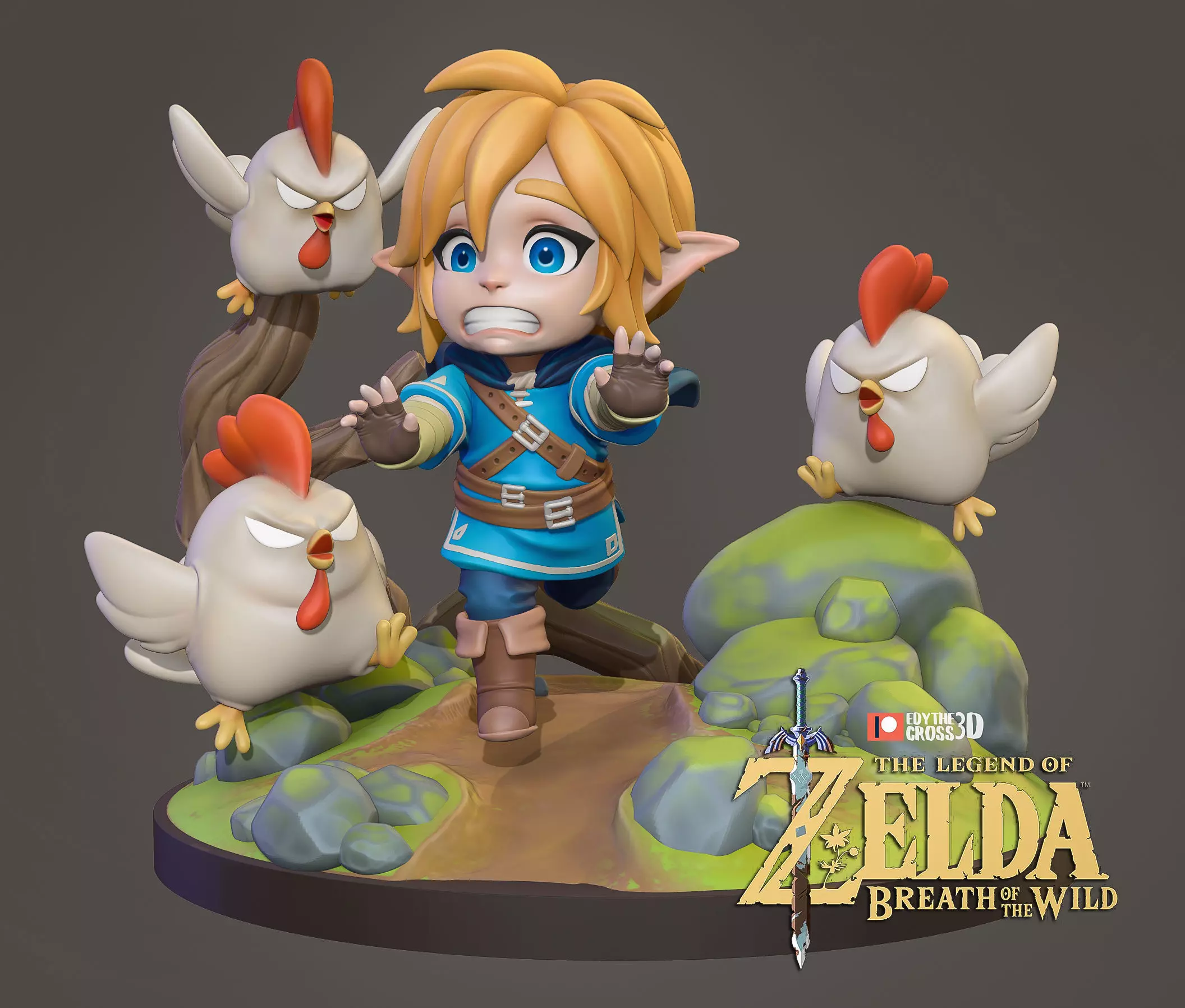 Link - Zelda Breath of the Wild 3D print model