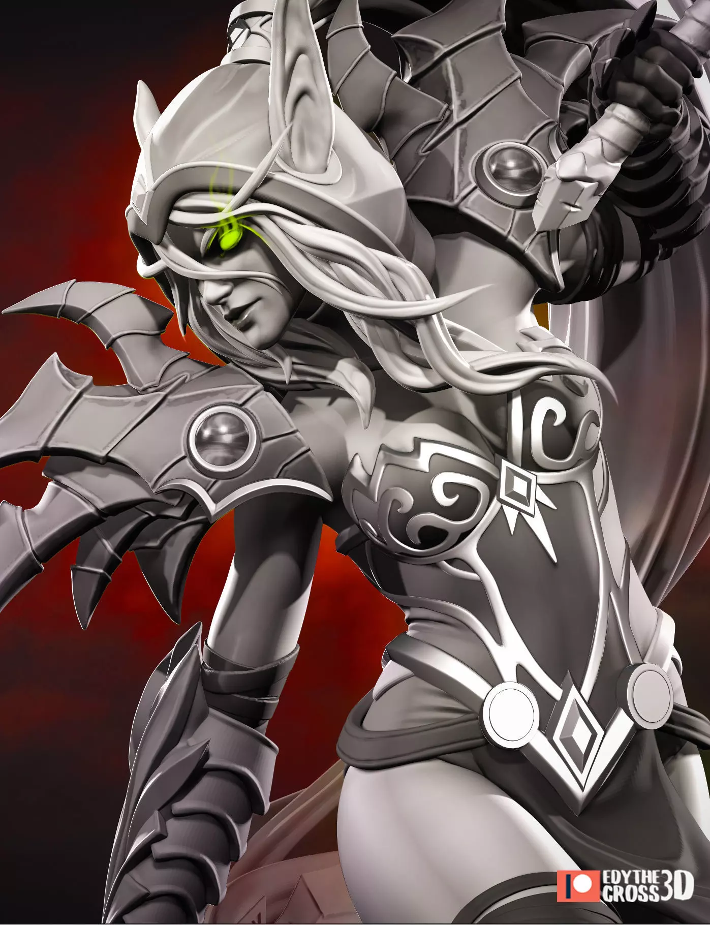 Valeera Sanguinar - World of Warcraft 3D print model_0