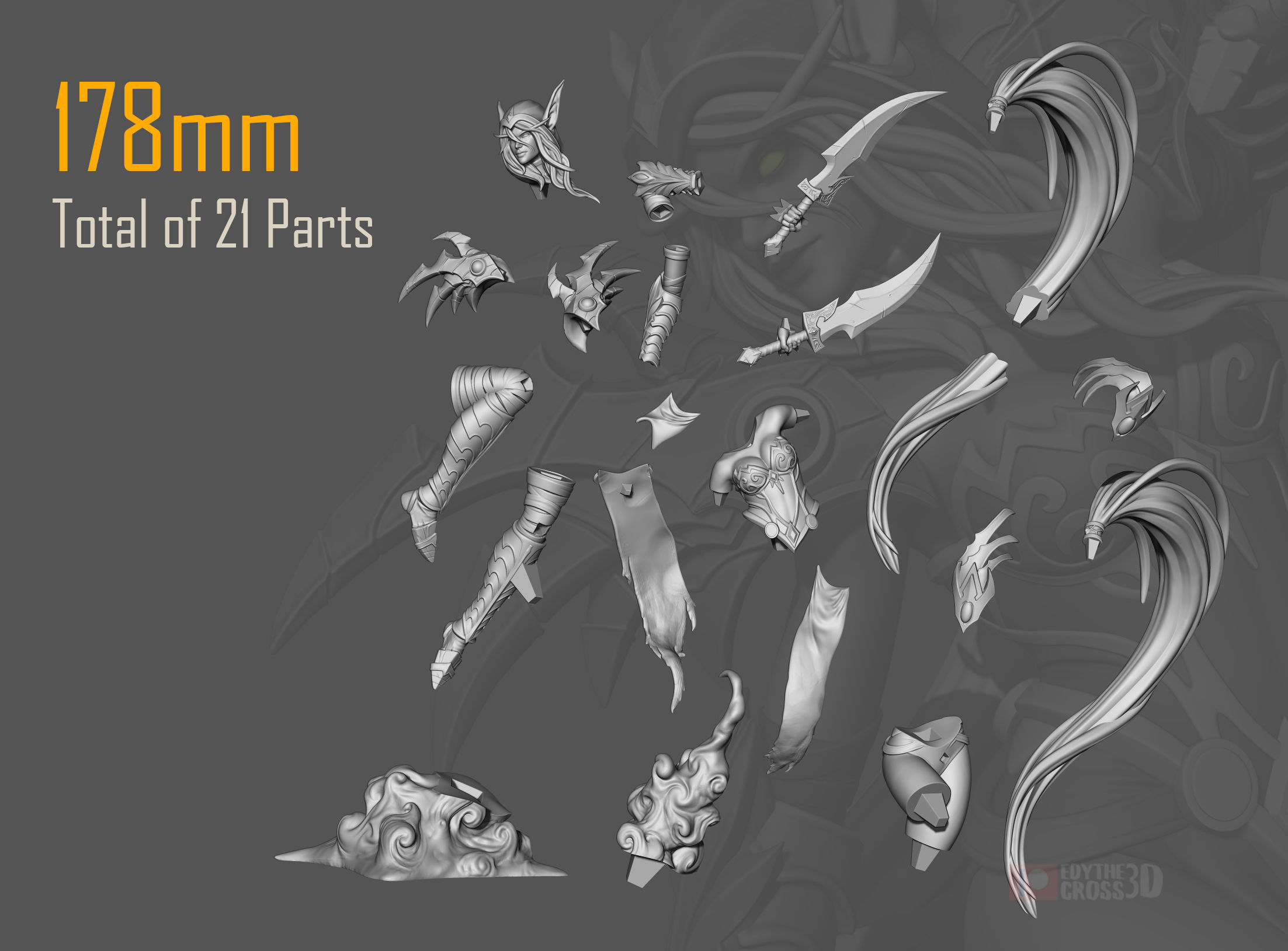 Valeera Sanguinar - World of Warcraft 3D print model_3