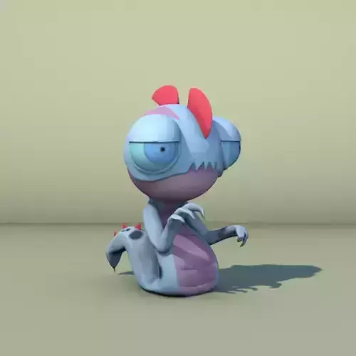 Monster cute little dragon