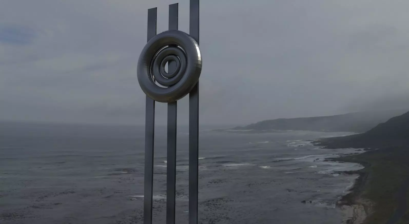 Tribal art 3D model_0