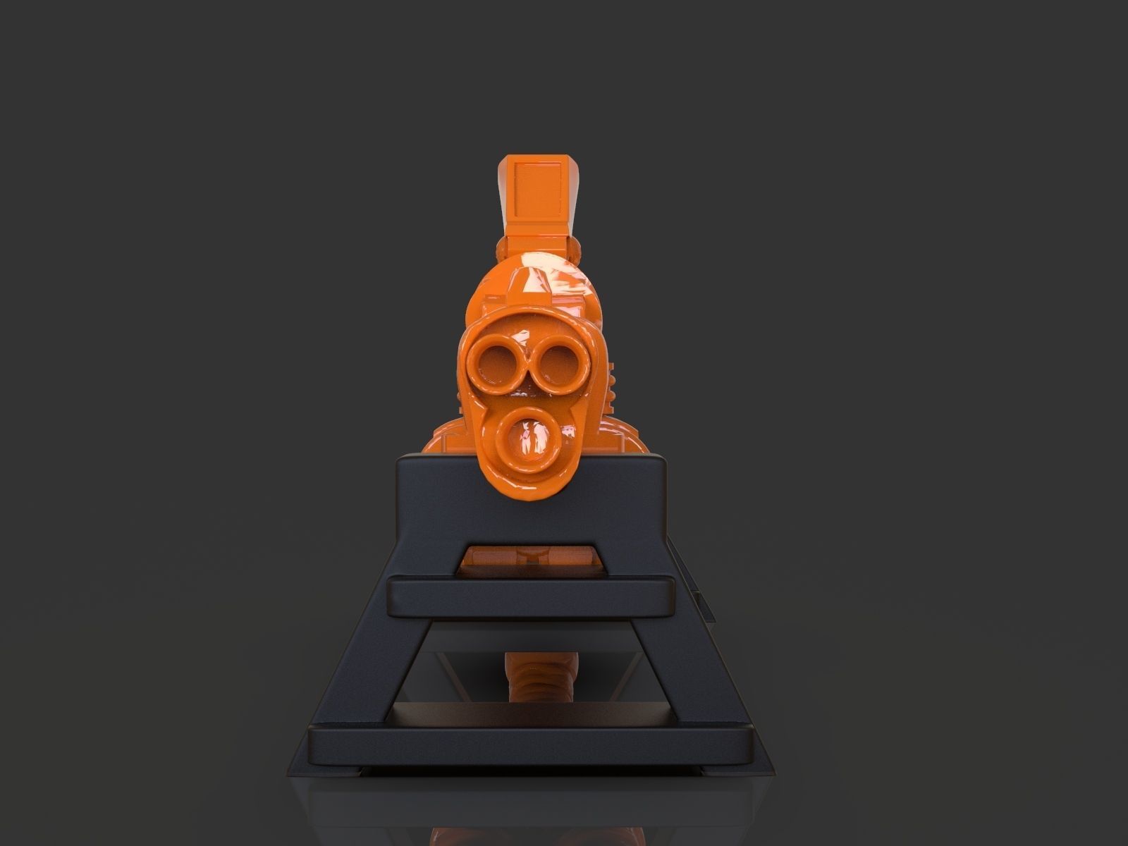 Stylized Sci-Fi Shotgun Sculpture 3D print model_2