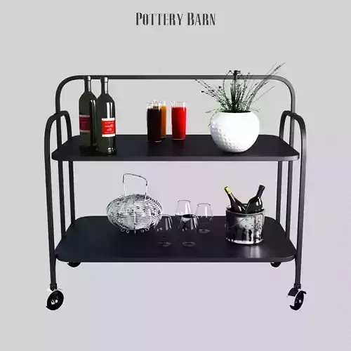 Pottery barn Collins Metal Storage Cart