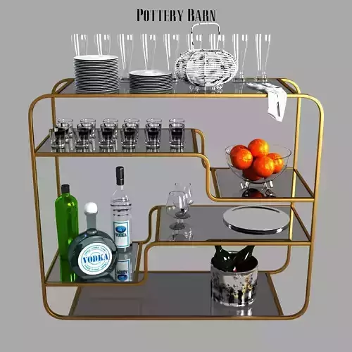 Pottery barn Big Daddys Antiques Bar Console