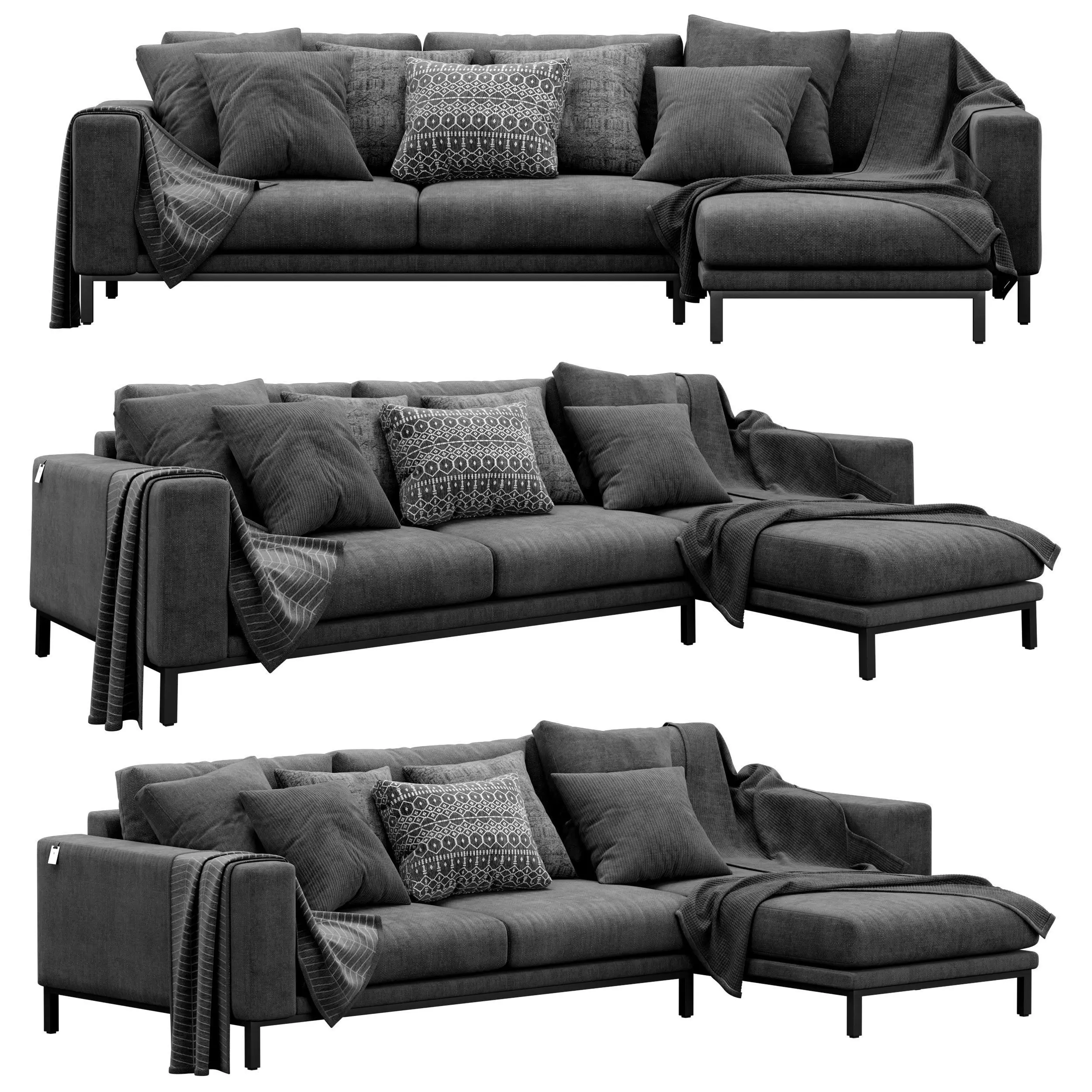 Delavega Sofa F207 3D model_0