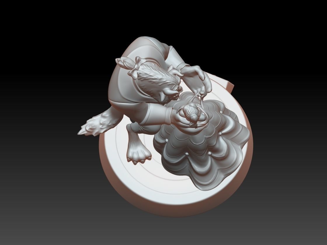 The Beauty and The Beast stl 3d model printing 3D print model_12